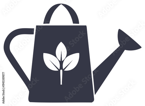 Eco Friendly Watering Can Icon Plant Growth Gardening Tool
