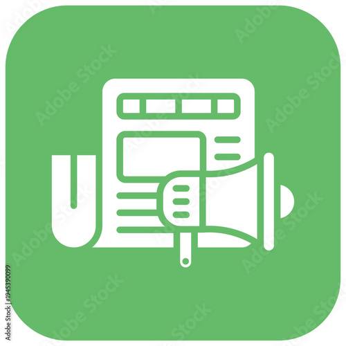 Press Release Vector Icon