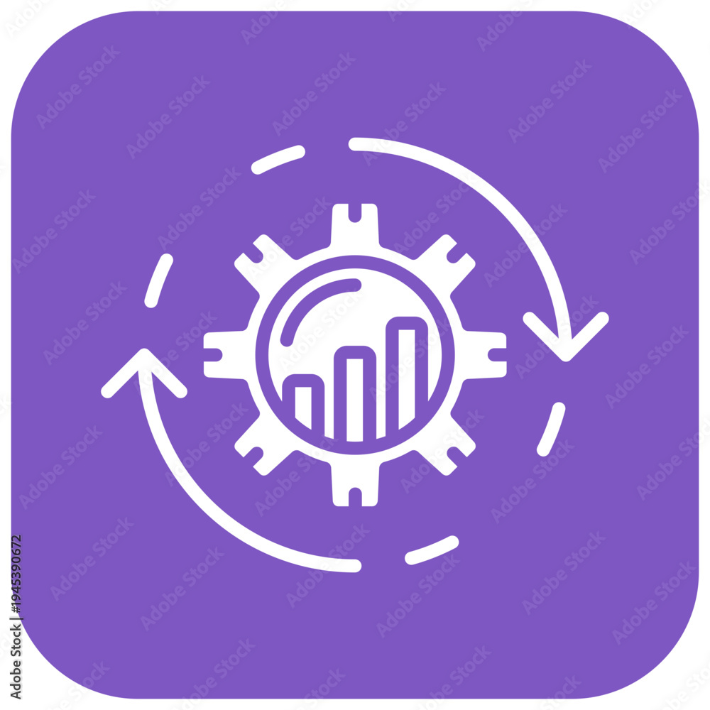 Obraz premium Continuous Improvement Vector Icon