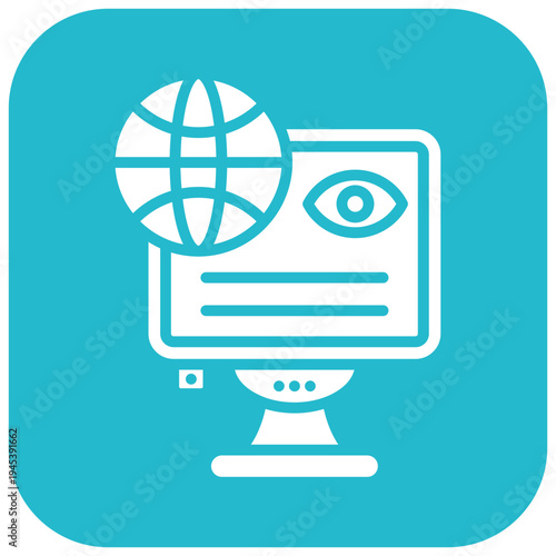 Network Monitoring Vector Icon