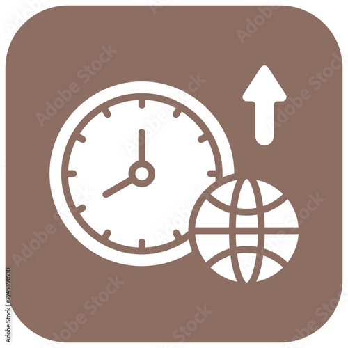 Network Uptime Vector Icon