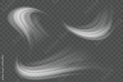 Stream of fresh wind png. Imitation of the exit of cold air from the air conditioner.	
