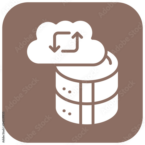 Network Data Backup Vector Icon