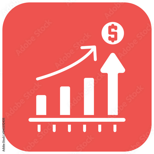 Revenue Growth Vector Icon