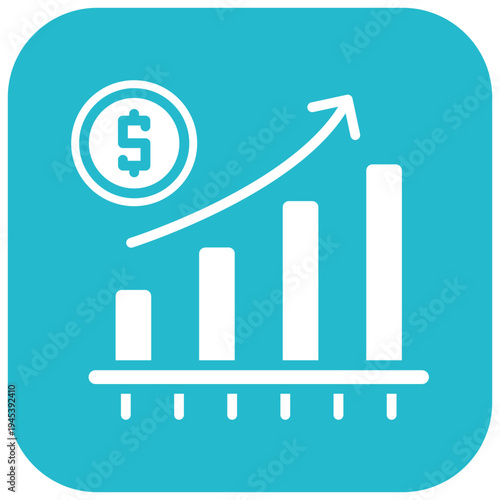 Sales Growth Vector Icon