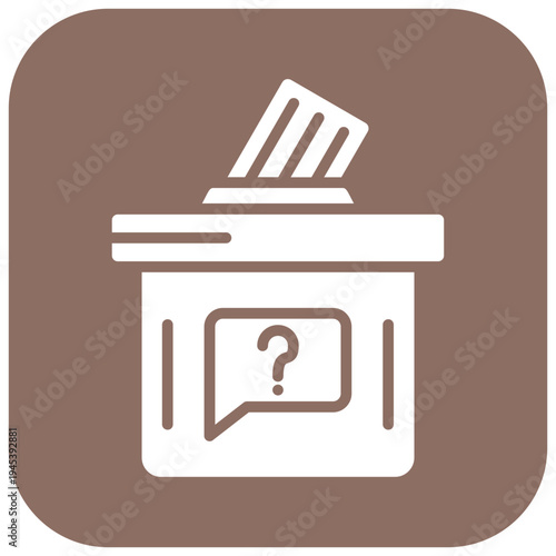 Suggestion Box Vector Icon