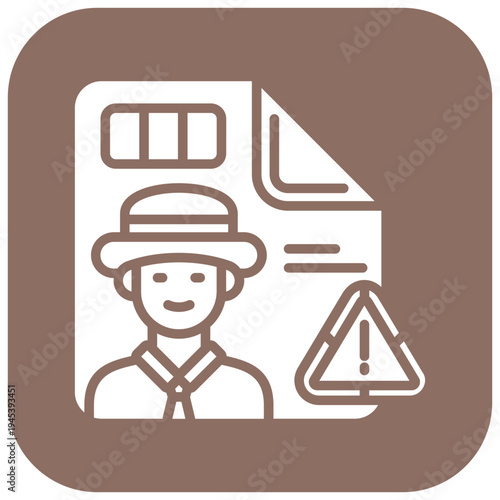 Insider Threat Vector Icon