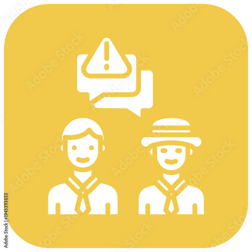 Risk Communication Vector Icon