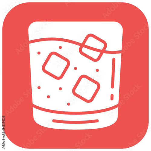 Whiskey glass Vector Icon