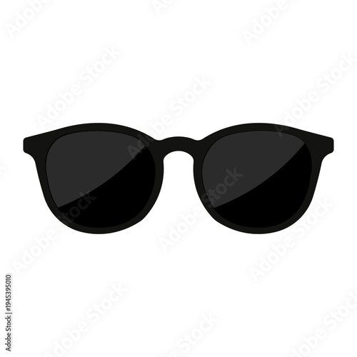 Classic Black Sunglasses Vector Icon