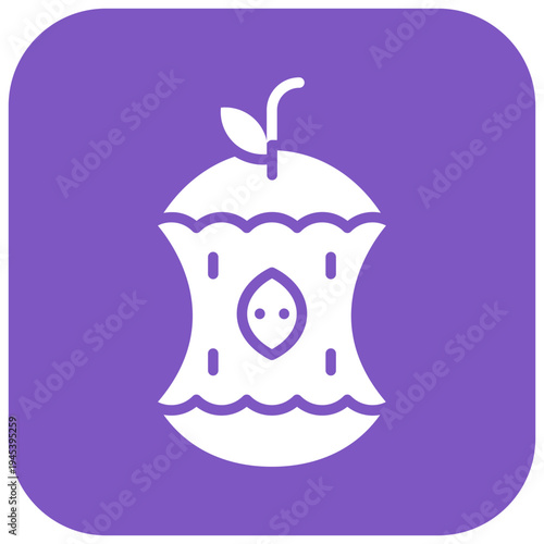 Rotten Apple Vector Icon