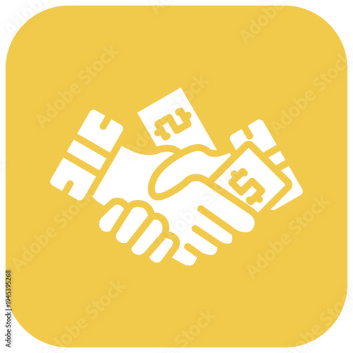 Unethical Handshake Vector Icon