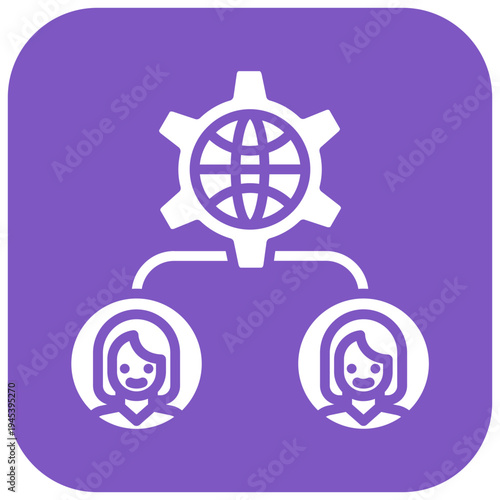 Shadowy Network Vector Icon