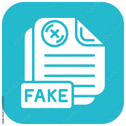 Fraudulent Document Vector Icon