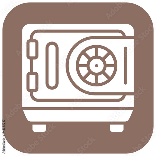 Money Filled Vault Vector Icon