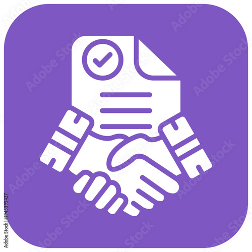 Smudged Contract Vector Icon