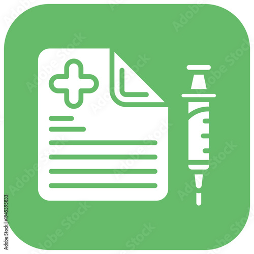Immunization Record Vector Icon