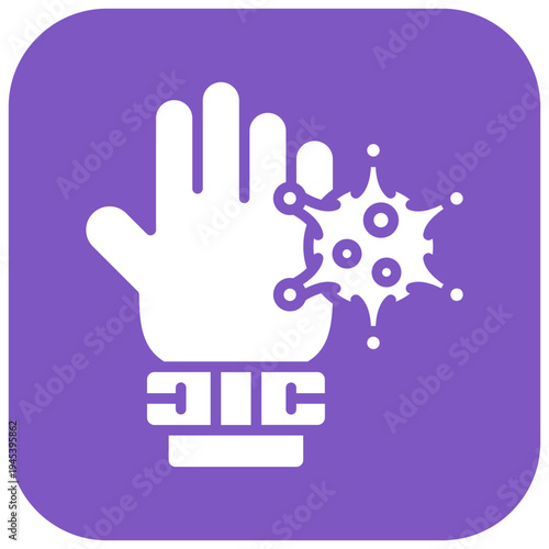 Contaminated Hands Vector Icon