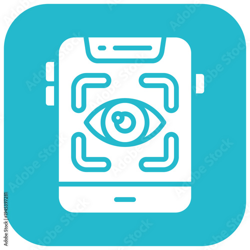 Mobile Retina Scan Vector Icon