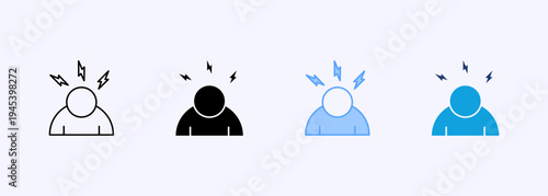 Stress Icon Set Multistyle Various Collection Element For Design
