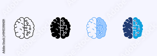 Intelligence Icon Set Multistyle Various Collection Element For Design