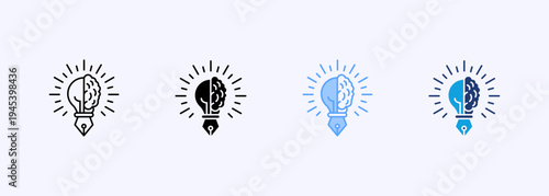 Creativity Icon Set Multistyle Various Collection Element For Design