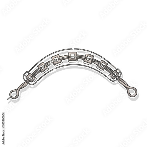 Dental Arch Wire with Braces