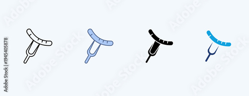 Glamping Multiple Icon Illustration Vector