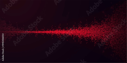 A futuristic abstract background features glowing red and orange laser lines forming a digital wave pattern against a dark space texture to create a bright energy illustration for a tech backdrop