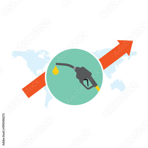 Oil Price Line Graph Showing Transport Fuel Price Crisis and Economic Impact

