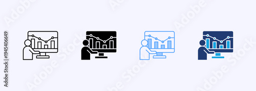Monitoring Icon Set Multistyle Various Collection Element For Design