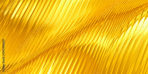 An abstract golden background features a textured pattern of raw italian spaghetti noodles, creating a dry yellow food design with long flowing lines of uncooked pasta