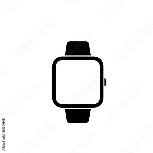 Smart Watch Vector Illustration – Modern Digital Wearable Technology Icon