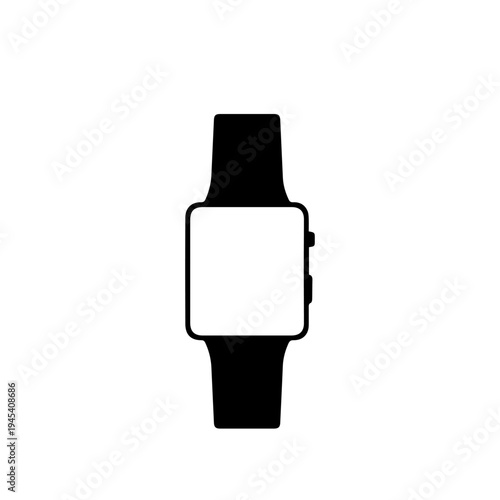Smart Watch Vector Icon – Modern Wearable Digital Technology Illustration