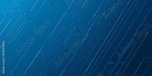 A textured blue technology wallpaper design featuring an abstract grid pattern of light lines across a metallic material surface backdrop