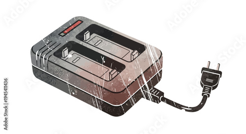 Dual Battery Charger with Plug