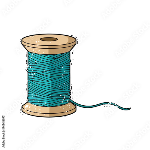 Turquoise Thread Spool