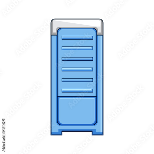 Portable toilet unit offering a practical and hygienic solution for temporary sanitation needs at construction sites, outdoor events, or remote locations, ensuring accessibility and comfort