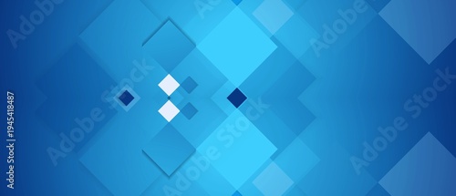 Photos Abstract blue geometric background illustration featuring overlapping dynamic di