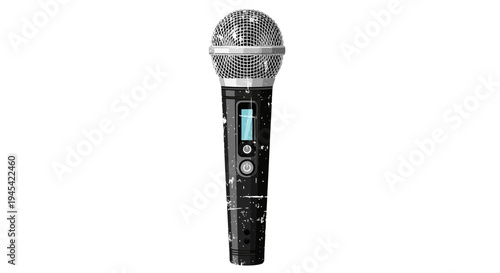 Professional microphone with digital display