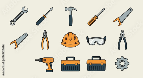 Collection of Various Tools and Equipment.