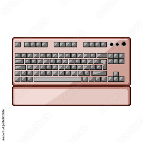 Gaming computer keyboard providing intuitive control and enhancing user experience across various digital entertainment platforms and interactive activities
