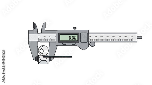 Digital Vernier Caliper Precision Measuring Instrument.
