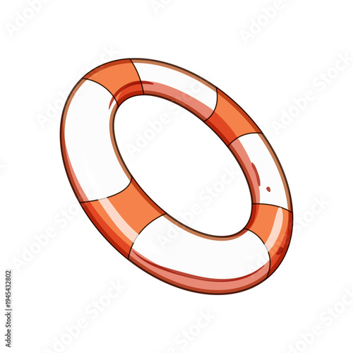 Lifebuoy floating, ready for use, illustrating safety, assistance, and support, symbolizing readiness for emergencies, protection from danger, and crucial aid in critical situations