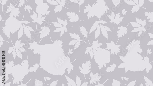 White Floral Pattern on Light Purple Background.