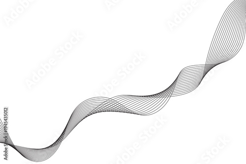 Abstract wavy lines illustration. 