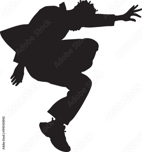 Dynamic silhouette of a skateboarder performing a daring trick in mid-air