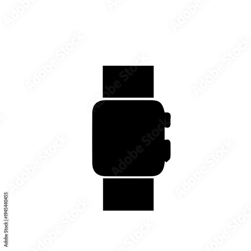 Smart Watch Vector Illustration – Modern Digital Wearable Technology and Fitness Tracker Icon