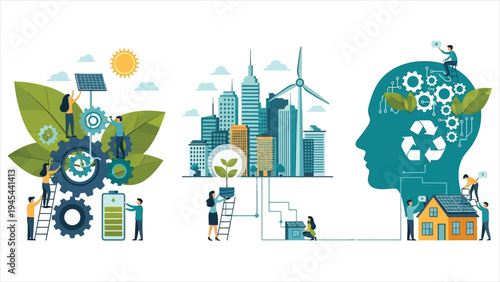 Three Concepts for a Sustainable Future Powered by Renewable Energy and Innovation