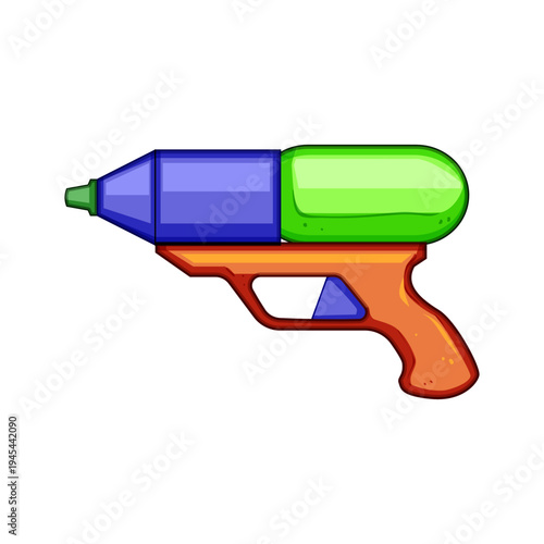 Water blaster toy design featuring vibrant colors, ready for exciting outdoor play, providing endless summer fun and refreshing recreation for children